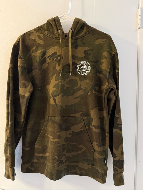 Vans Other - Vans Men's Camo Crewneck Hoodie - Olive Green